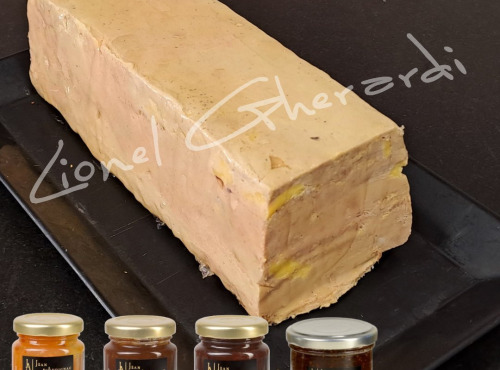 Boucherie Charcuterie Traiteur Lionel Ghérardi - Pack Bloc Foie Gras mi-cuit au Sauternes 500g + 4 confits