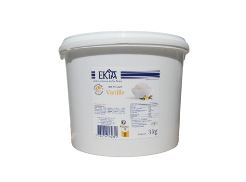 Bastidarra - Ekia - RIZ AU LAIT VANILLE EKIA SEAU 3KG