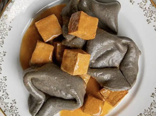 L'OLIVERAIE DU COUDON - [Précommande] DUO DE SAUMON ET SES RAVIOLES À L’ENCRE DE SEICHE 380GR