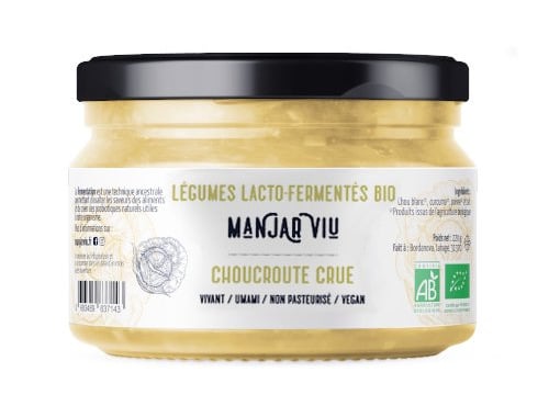 Manjar Viu : Légumes lacto fermentés - Choucroute crue 8x220g