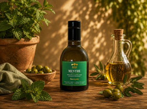 Moulin à huile Bastide du Laval - Huile d'olive Menthe