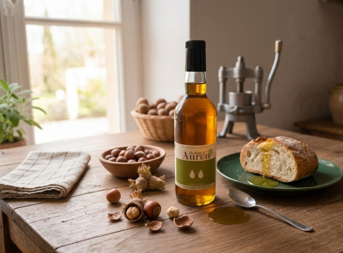 Huilerie d'Auron - Huile vierge de noisette 1L - Origine France