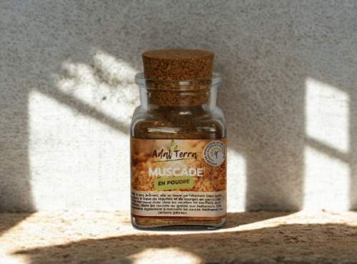 Adal Terra - Epices - Muscade Bio (en poudre) 60G
