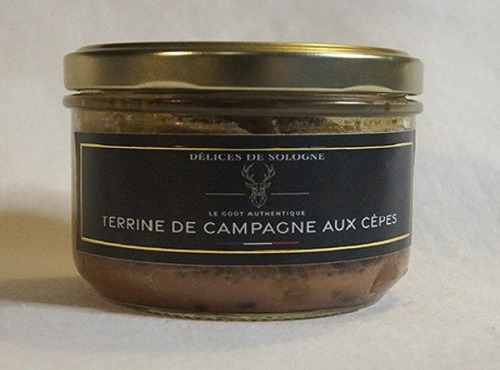 Délices de Sologne - terrine de campagne aux cépes - 185g