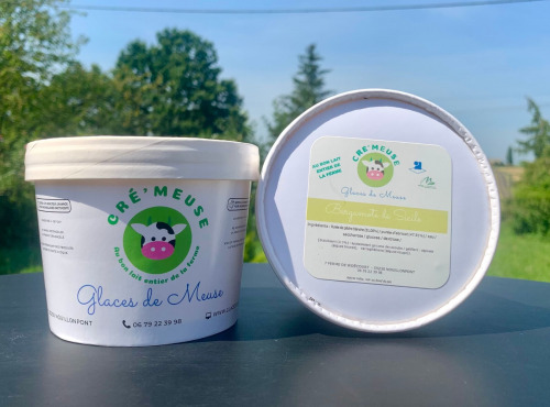 Glaces de Meuse - NOUVEAUTÉ - Crème Glacée Bergamote de Sicile - 360gr