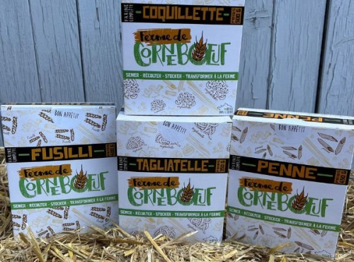 Ferme de Corneboeuf - Coffret de pâtes 1,7kg - coquillette, penne, fusilli, tagliatelle