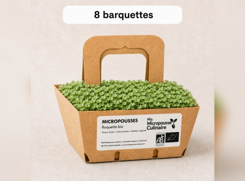 Ma Micropousse culinaire - Micro-pousses bio de roquette - 8 barquettes