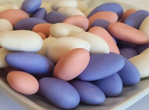 La confiserie d’antan 100% bio - Dragées 40% d'amandes assortiments - vrac 500 gr