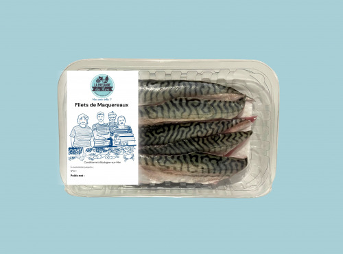 La Paysanne des Mers - Filets de maquereaux avec peau - 200g - lot de 6
