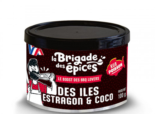 La Brigade des Epices - DES ILES - Assaisonnement pour poissons - Coco, curcuma et estragon 100g