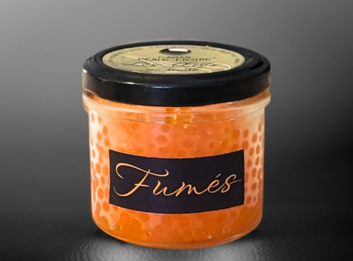 Caviar Perle Noire - Œufs de truite fumés - 90g