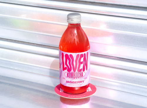 Brasserie L'Indispensable LOVEN Kombucha - Kombucha Jasberry (thé vert jasmin & framboise) - 10x33cl