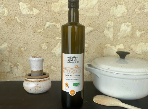 La Ferme du Joyeux Laboureur - Huile de tournesol spéciale assaisonnement 75cl