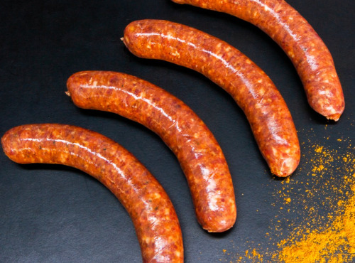 Nemrod - Saucisses de Sanglier au Piment d'Espelette (Par 4) (130g/pièce - 520g/colis)