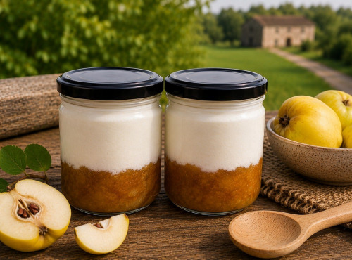 Gaec de l'Elanion - Lot de 2 Fromage Blanc Coing