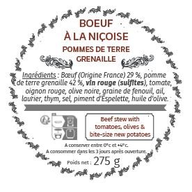 Les Bocaux du Bistrot - Bœuf à la Niçoise, pommes de terre grenaille