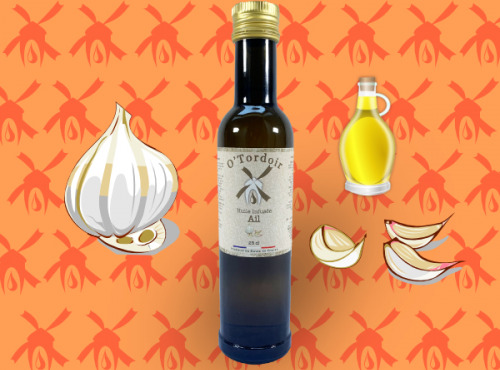 Huilerie d'Artois - Huile aromatisée à l'ail (tordoir Ail)