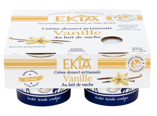 Bastidarra - Ekia - Crème dessert Vanille