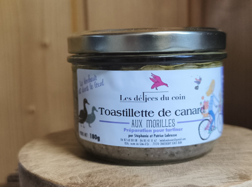 Les Délices du Coin - Toastillette de canard aux morilles 180g