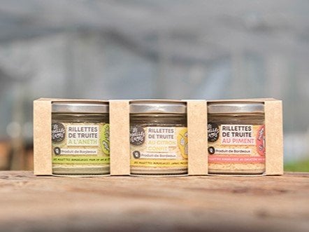 Les Nouvelles Fermes - Coffret 3 rillettes de truite x12