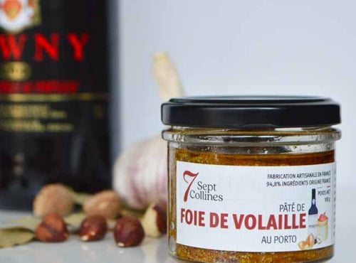 Sept Collines - Pâté de Foie de Volaille au Porto - 100 g x 12 unités