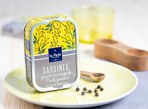 La Perle des Dieux - Sardines au poivre sauvage de Madagascar - lot de 4 boîtes