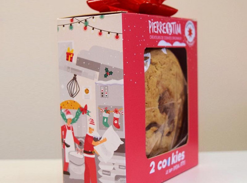 Pierre & Tim Cookies - Boîte de 2 cookies - Duo spécial fêtes