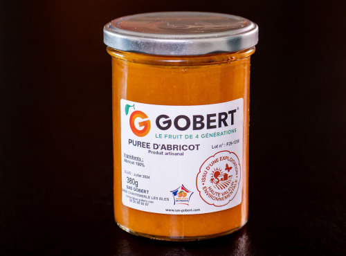 Gobert, l'abricot de 4 générations - Purée 100% abricot 380g