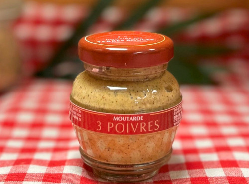 Domaine des Terres Rouges - Moutarde aux Trois Poivres 55G