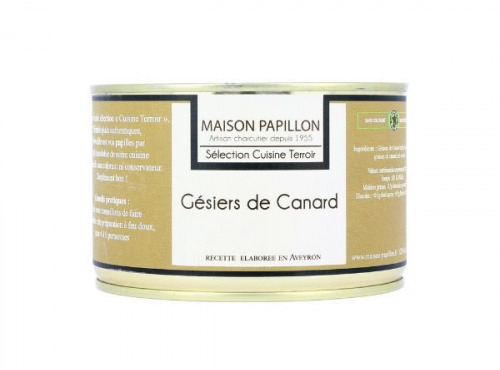 Maison PAPILLON - Artisan depuis 1955 - Gésiers de Canard 380g