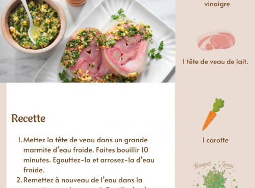 La Ferme de Franck et Blandine - Tête de Veau de Lait bio Surgelé 1kg