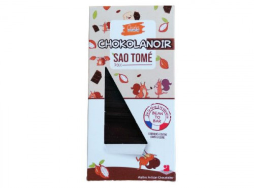 Charles Chocolartisan - Tablette de chocolat noir bean to bar origine Sao Tomé 70%