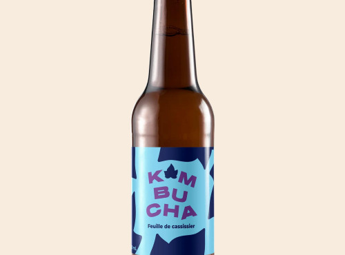 Omie - Kombucha aux feuilles de cassissier bio - feuilles du Maine-et-Loire - 33 cl