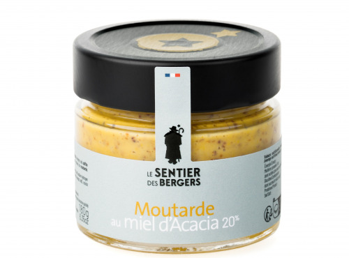 Le sentier des Bergers - Moutarde au miel d'Acacia 20%