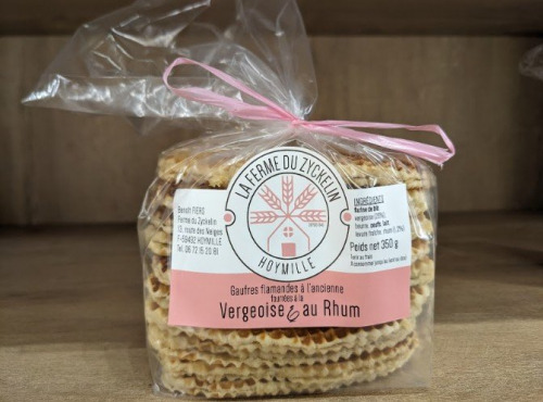 Ferme Joos - Gaufres flamandes à l'ancienne fourrées à la vergeoise et au rhum
