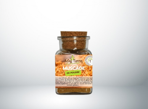 Adal Terra - Epices - Muscade Bio (en poudre) 60G