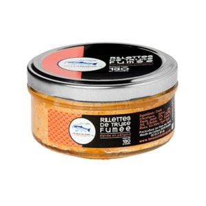 Pisciculture des eaux de l'Inval - 12 RILLETTES DE TRUITE FUMEE 130 GR