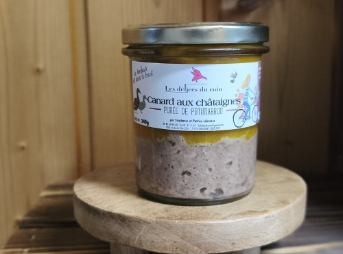 Les Délices du Coin - Canard aux châtaignes et purée de potimarron 340g