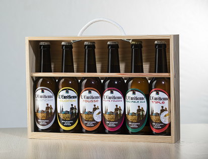 Bière L’Eurélienne – Brasserie de Chandres - COFFRET de 6 Bières  L'Eurélienne 33cL