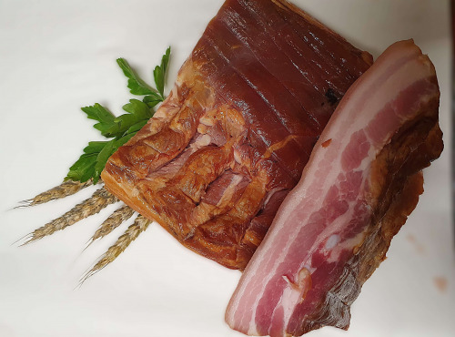 Ferme de la Paumerais - POITRINE DE PORC BRETON FUMEE NON TRANCHEE - 250 Gr
