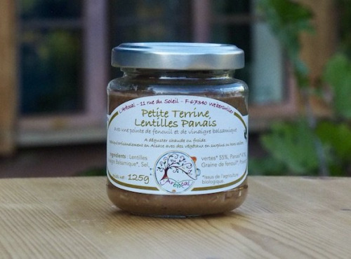 L'Arbocal - Petite Terrine Lentille Panais BIO avec une pointe de fenouil et de vinaigre balsamique