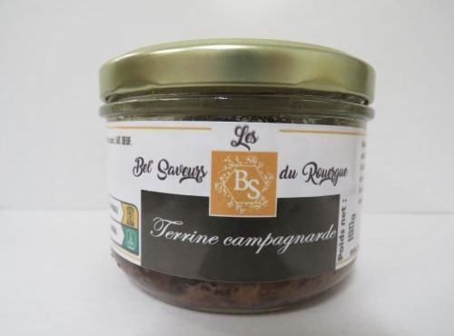 Les Bel' saveurs du Rouergue - TERRINE CAMPAGNARDE 190 Gr