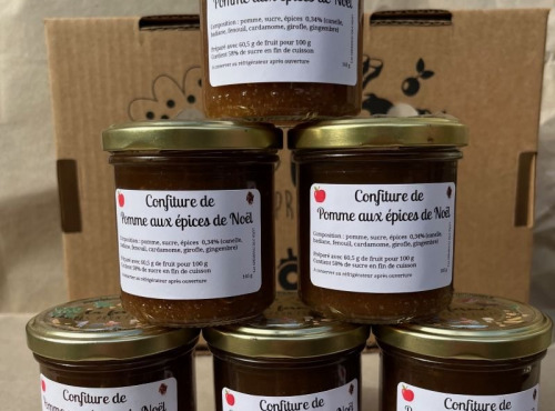 La Ferme des Prun'Elles - 6 Confiture Pomme Epices de Noël