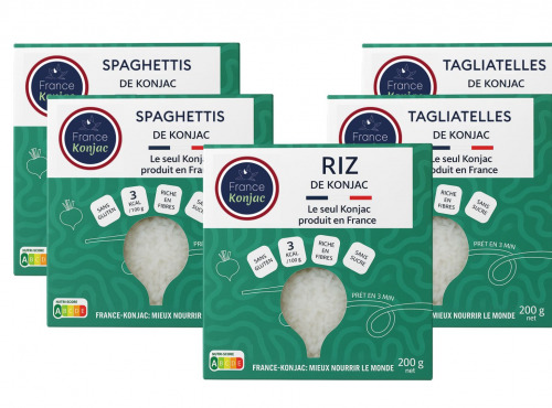 France-Konjac - PACK 5 Découverte de konjac (5x200g net)