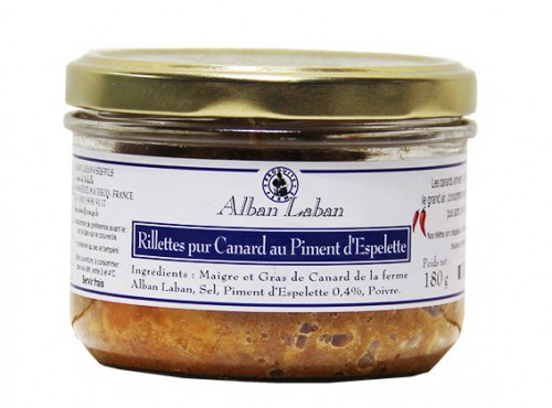 Alban Laban - Rillettes au Piment d'Espelette 180g x 16