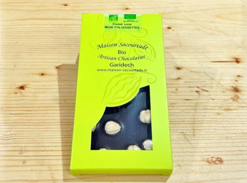 Ferme des Fabres, Vos Manges Gardiens - Chocolat BIO Noir Noisettes 100g