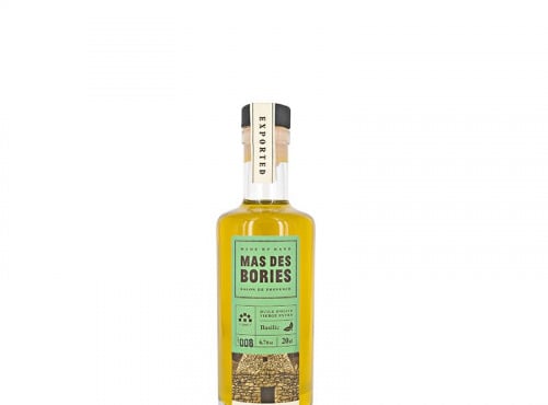 Mas des Bories - Huile d'olive au basilic 12 x 20cl