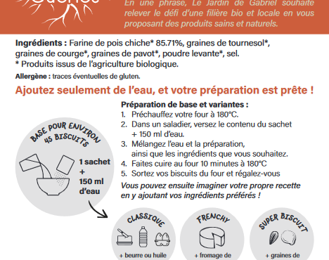 Les Graines de Louise - Préparation Bio Biscuit Apéro Berry : tournesol, courge, pavot