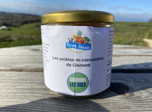 Ferme Sinsac - Concombres marinés à la coriandre fraiche un produit élaboré sur notre ferme