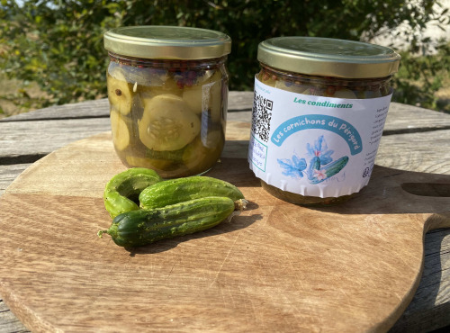 Ferme Sinsac - Cornichons du Perigord en tranche (10 x 550 grs)